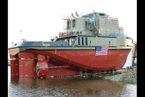 'Sea Power' is a Jones Act compliant articulated tug-barge unit (BAE Systems)